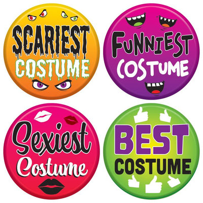 Halloween Costume Buttons 4 ct.