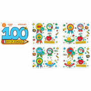 100th Day of School Sticker Award Badges