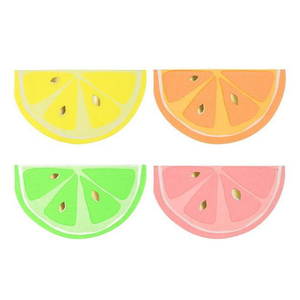 Neon Citrus Beverage Napkins 16 ct.