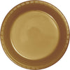 9 in.Glittering Gold Plastic Lunch Plates 20 ct 