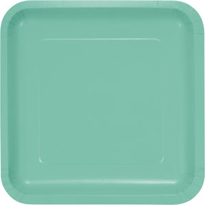 FRESH MINT SQUARE PAPER LUNCH PLATES 18 CT. 