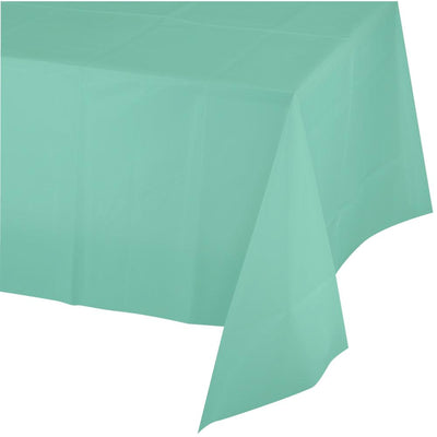 FRESH MINT PLASTIC TABLECOVER  54IN. X 108IN.  1CT. 