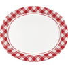 Classic Gingham Oval Platter 8 ct.