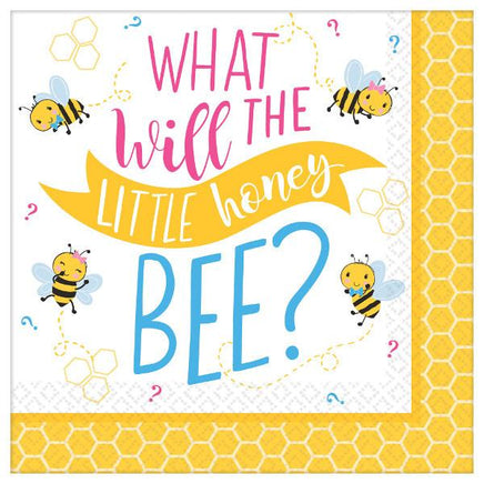 Little Honey Bee Beverage Napkins 16 ct.