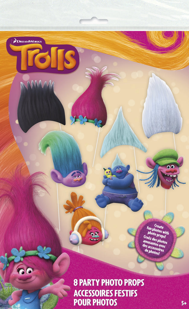 Trolls Photo Booth Props 8ct | Party Stop