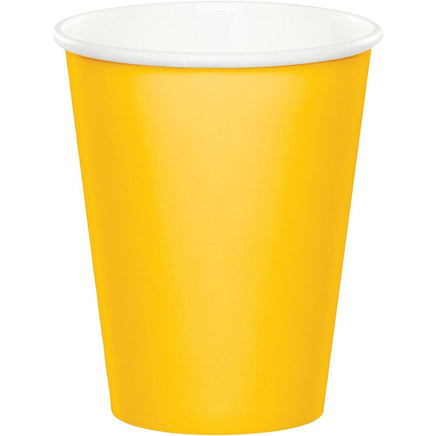 9 oz. School Bus Yellow Paper Cups 24 ct