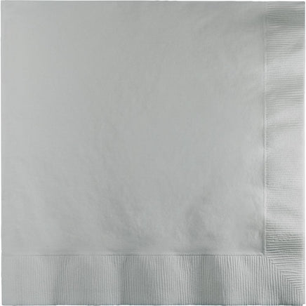 Shimmering Silver Lunch Napkins 50 ct