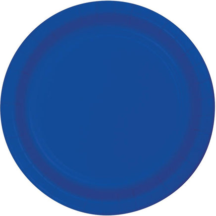 7 in. Cobalt Blue Dessert Paper Plates 24 ct.