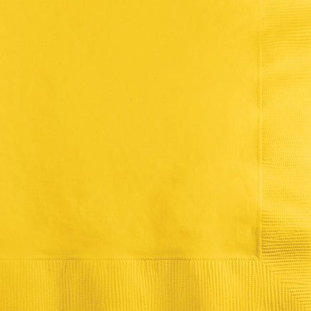 Schools Bus Yellow Beverage Napkins 50 ct.