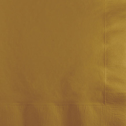 Glittering Gold Beverage Napkins 50 ct.