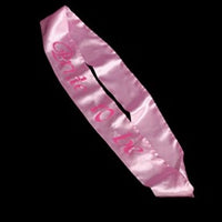 Flashing Pink Bride To Be Sash with Hot Pink Letters 1 ct.