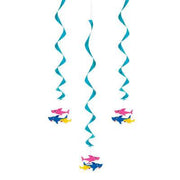 Baby Shark Hanging Swirls 26"  3 ct. 