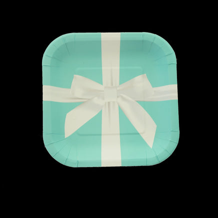 7 in. Favorite Blue Box Paper Dessert Plate 8 ct.
