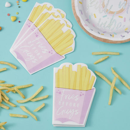 Ginger Ray Good Vibes Fries Before Guys Paper Napkins 16 ct.