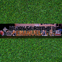 New Orleans Saints Happy Birthday WEEKEND Yard Card Rental
