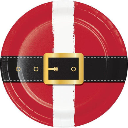 Santa Fun Paper Dessert Plates 8 ct.