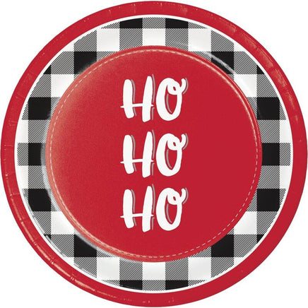 Santa Fun Paper Dinner Plates 8 ct.