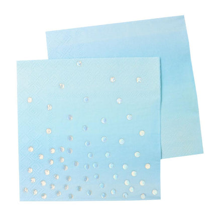Blue Iridescent Cocktail Napkin - 20 ct. 3ply