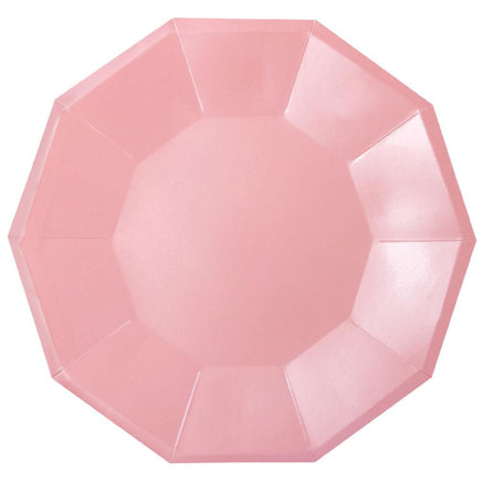 9 in. Pink Foil Dinner Plate 10 ct.