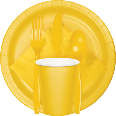 School Bus Yellow Tableware
