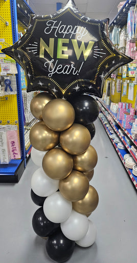 Happy New Year Mini Column w/Stand