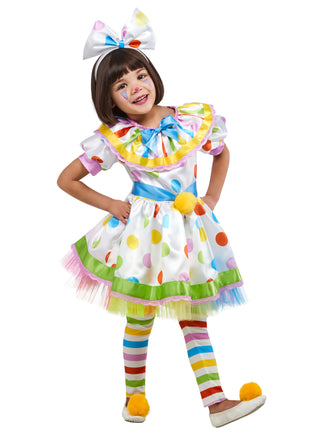 Little Clown Girl Toddler Costume 2T