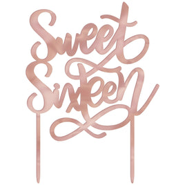 Blush Sixteen Cake Topper