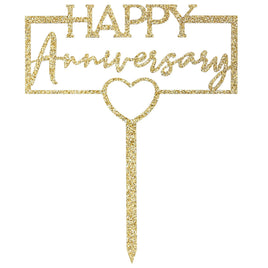 Happy Anniversary Cake Topper
