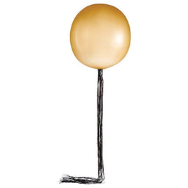 Black & Gold Tinsel Balloon Tail Kit (uninflated)
