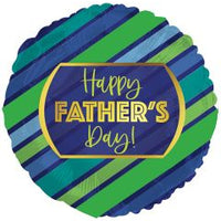 18" Happy Father's Day Gold Frame  Foil Balloon