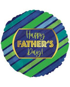 18" Happy Father's Day Gold Frame  Foil Balloon