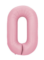 34" LIGHT PINK NUMBER BALLOON