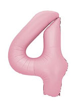 34" LIGHT PINK NUMBER BALLOON