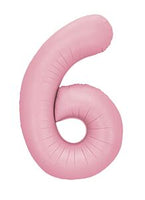 34" LIGHT PINK NUMBER BALLOON