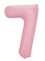 34" LIGHT PINK NUMBER BALLOON