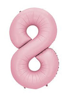 34" LIGHT PINK NUMBER BALLOON