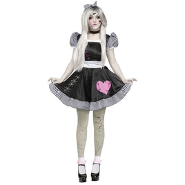 Broken Doll Adult Costume Small/Medium (2 to 8)