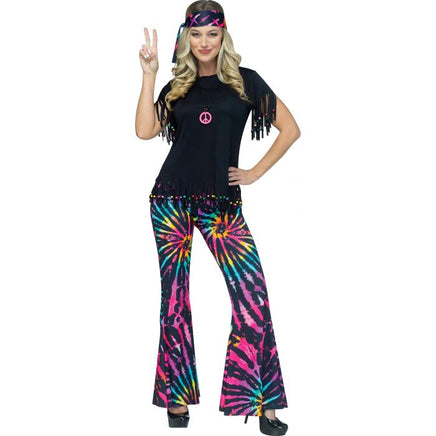 Psychedelic Hippie Adult Costume Small/Medium (2 to 8)