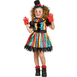 Carny Clown Toddler Costume Small (24 mth to 2T)