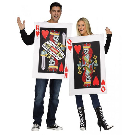 King & Queen of Hearts Adult Couple Costume
