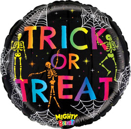 21" Trick or Treat Skeleton Balloon