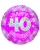 18" Birthday Sparkles Milestone Balloon