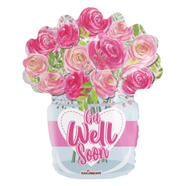 18" Get Well Bouquet Foil Balloon