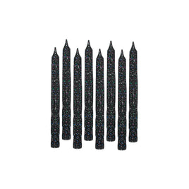 Large Glitter Spiral Candles 24 ct.