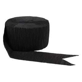 Solid Roll Crepe - Jet Black