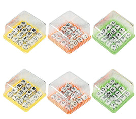 MINI LETTER BRAIN TEASER GAMES 6 PCS