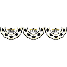 Black , Silver & Gold Achievement Is Key Bunting