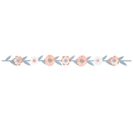 Rose Gold Floral Garland 6.25 ft.
