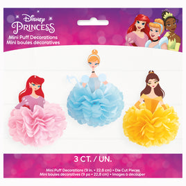 Disney Princess Puff Decorations 3 ct.