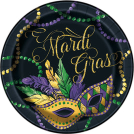 Mardi Gras 9" Dinner Paper Plate 8 ct.